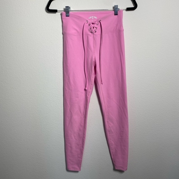 YEAR OF OURS STRECH FOOTBALL LEGGING PINK - Picture 4 of 5